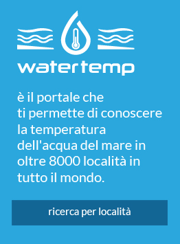 WaterTemp è il portale che ti permette di conoscere la temperatura dell'acqua del mare in oltre 8000 località in tutto il mondo.